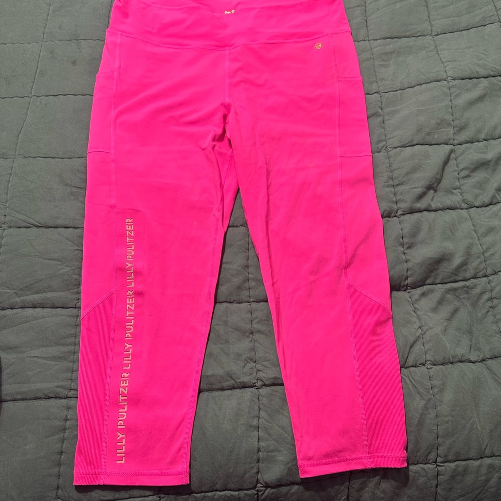 Lilly Pulitzer Pink Leggings with Soft Stretchy Fabric